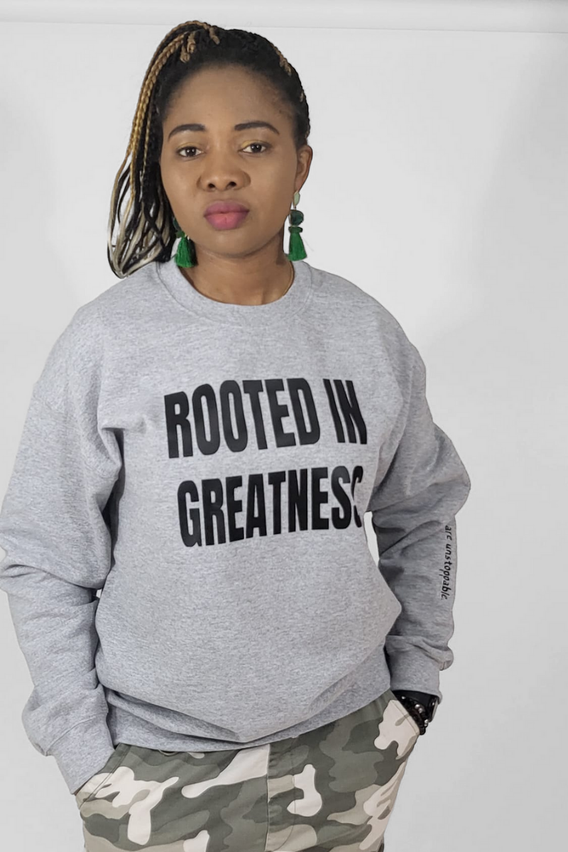 Rooted In Greatness Signature Sweatshirt Rootedingreatness.com