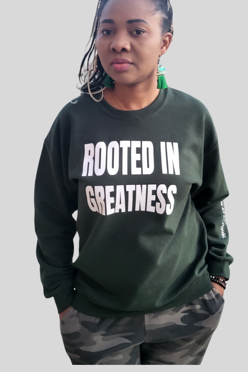 Rooted In Greatness Signature Sweatshirt Rootedingreatness.com