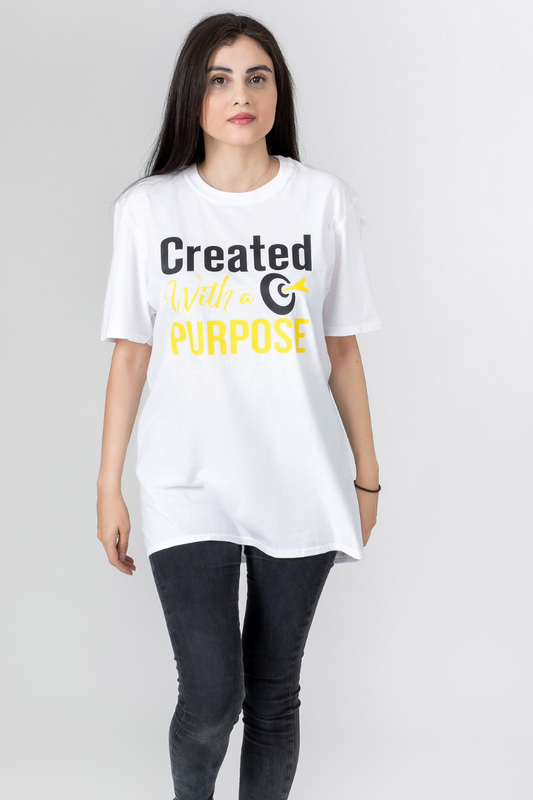Created with Purpose T-shirt Rootedingreatness.com